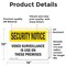 Signmission Video Surveillance On Premises OSHA Security Notice Sign, Vinyl Decal, 14in W x 10in L, 2PK OS-2PACK-SN-D-1014-L-11659 - alternate 3
